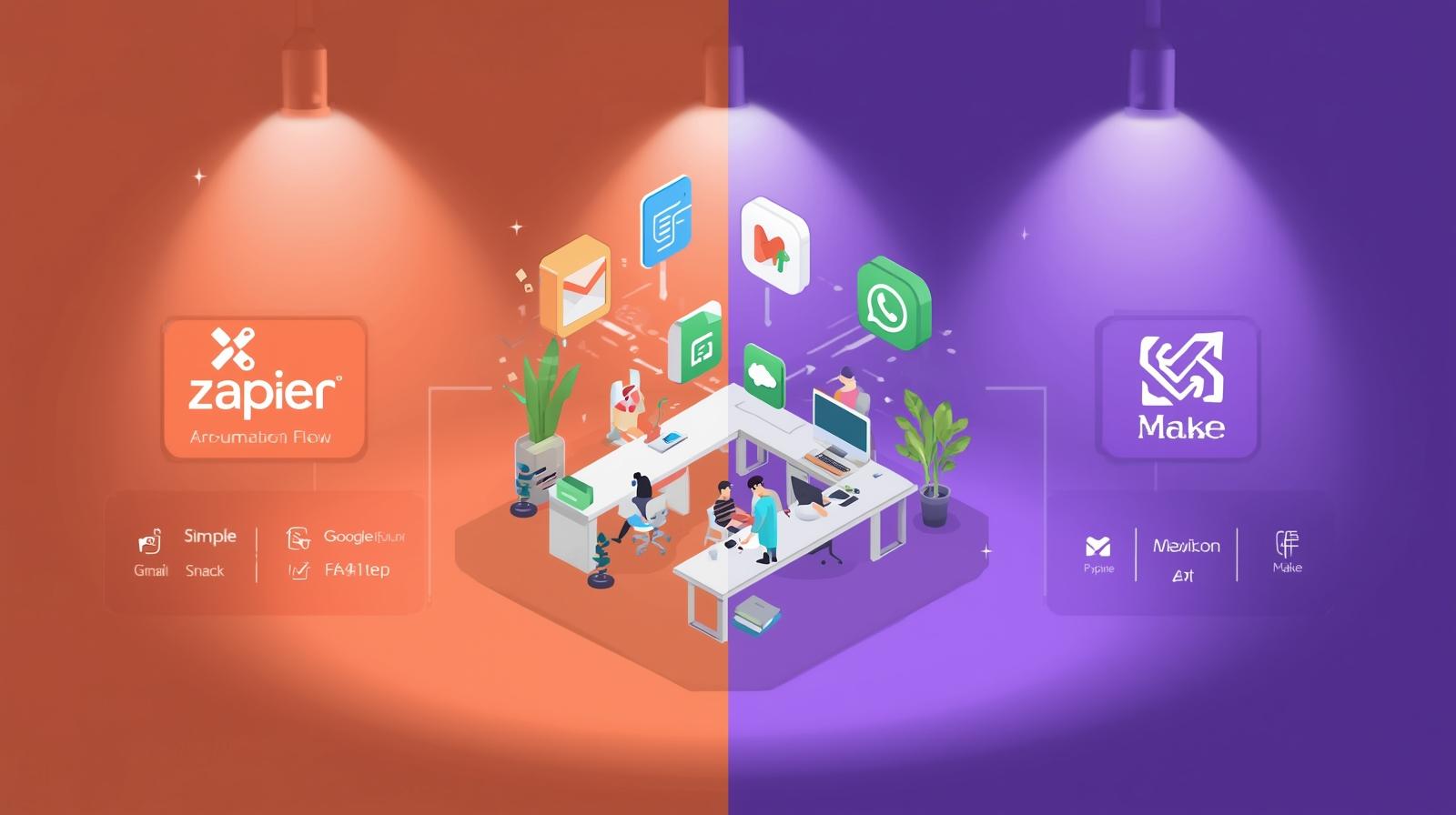 Automatización No-Code 2025: Zapier vs Make para Empresas Mexicanas