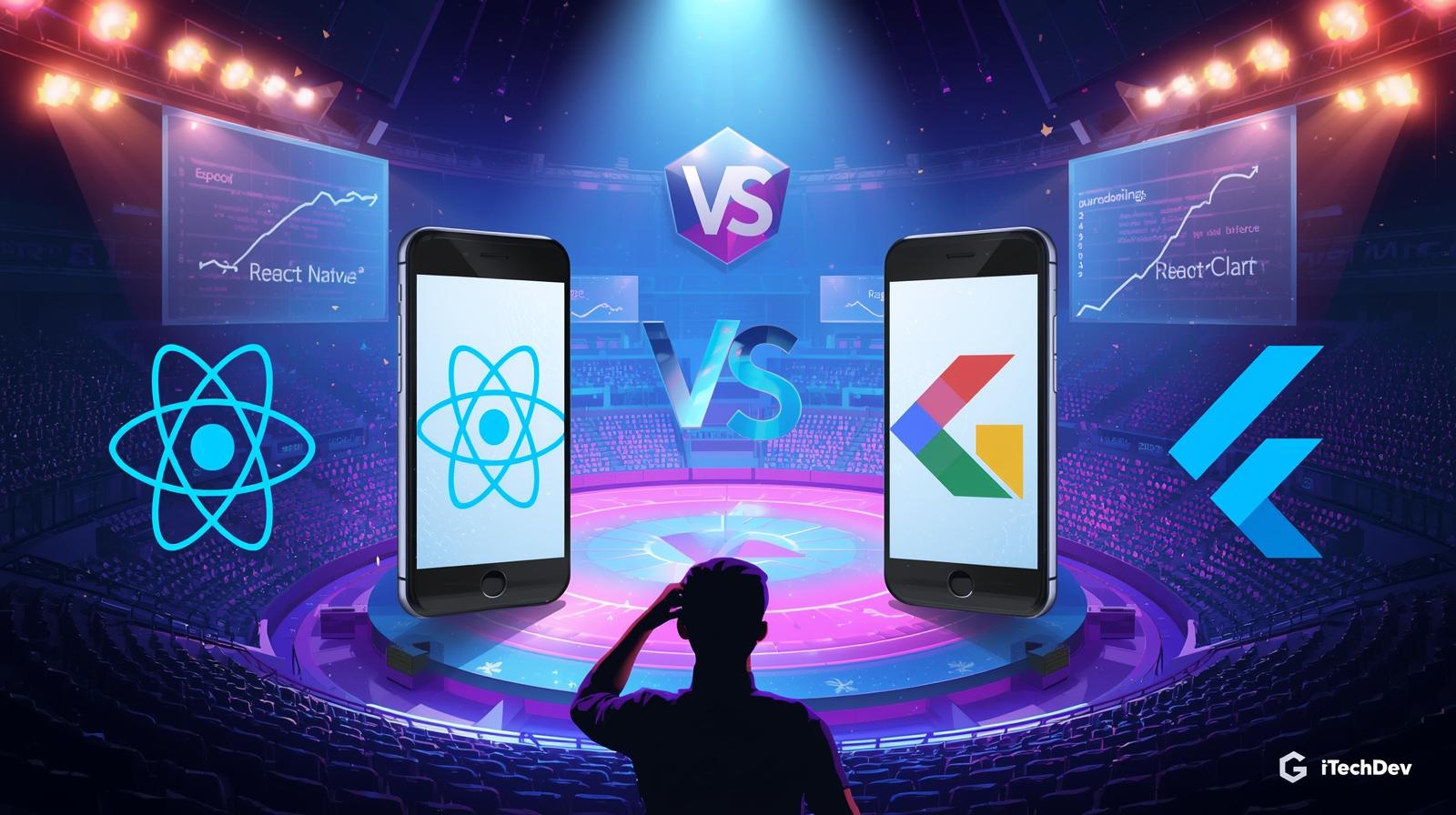 React Native vs Flutter 2025: Comparativa completa desarrollo móvil