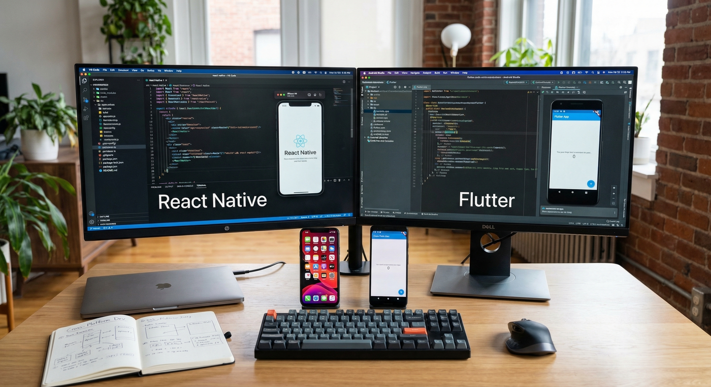 React Native vs Flutter 2025: Comparativa completa desarrollo móvil